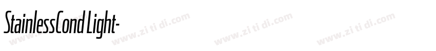 StainlessCond Light字体转换 StainlessCond Light字体转换